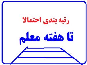 رتبه بندی احتمالا تا هفته معلم
